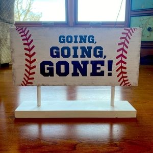 Baseball decorative sign